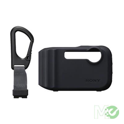 MX43938 Silicone Protecting Case with Carbineer for Sony TF1 Camera, Black