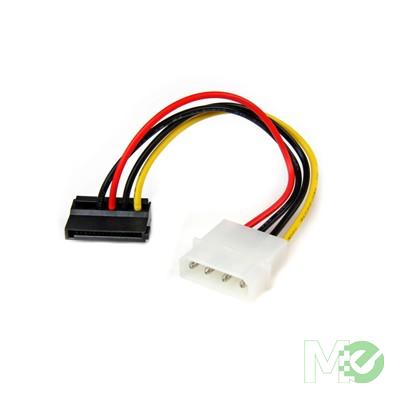 MX47486 4 Pin Molex to Left Angle SATA Power Cable Adapter, 6in