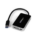 MX47488 USB 3.0 to DVI External Video Card Multi Monitor Adapter with 1-Port USB Hub 