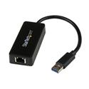 MX49952 USB 3.0 to Gigabit Ethernet Adapter NIC w/ USB Port, Black 