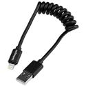 MX50591 Coiled 8-pin Lightning to USB 2.0 Cable, 1ft
