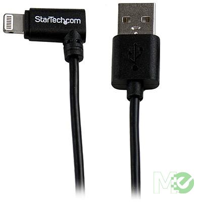 MX50596 Angled Lightning to USB 2.0 Cable, 2.0m, Black