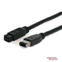 MX5566 IEEE 1394b Firewire 800 Cable, 9-6 Pin M/M, 6ft