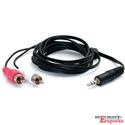 MX5614 PC to Stereo Component Cable, 3.5mm Male to 2x RCA Male, 6ft.
