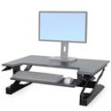 MX56876 WorkFit-T Sit-Stand Desktop Workstation, Black