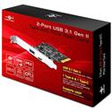 MX59648 2 Port USB 3.1 Gen II Type A/C PCIe Card