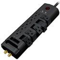 MX60155 10 Outlet AC Power Bar w/ 5 Rotating Outlets, Surge & Spike Protection, Black