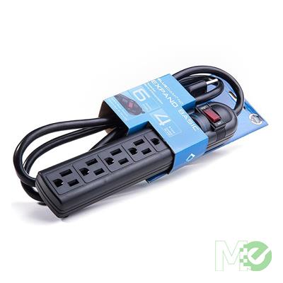 MX60955 Expand Basic , 6 Outlet 4ft Extension Power Bar
