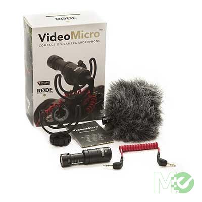 MX61232 VideoMicro Compact On-Camera Microphone w/ Rycote Mount & Windshield