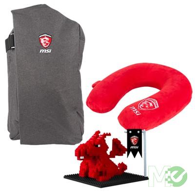 MX63386 Dragon Fever Summer Pack for GS Series Accessory Bundle w/ Air Backpack, Neck Pillow & Mini Brick Dragon