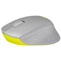 MX63959 M330 Silent Plus Wireless Mouse, Grey / Yellow