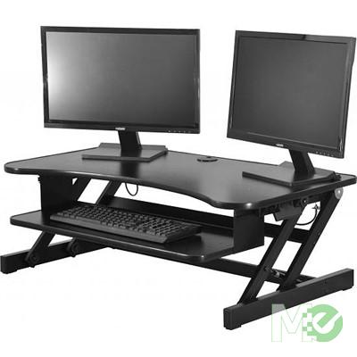 MX65295 Deluxe 37in Adjustable Desk Riser, Black w/ Sliding Keyboard Tray