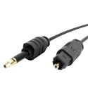 MX655 Thin Toslink to Miniplug Digital Audio Cable, 10ft.