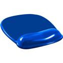 MX65637 Crystal Gel Add-A-Pad Mouse Mat w/ Soft Ergonomic Design, Blue