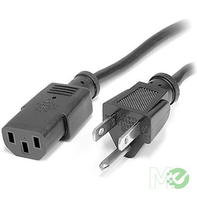 MX65835 Standard Computer Power Cord, 18 AWG, 12ft
