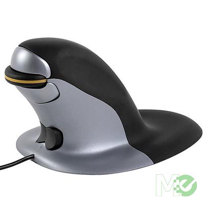 MX66434 Penguin Ambidextrous Ergonomic Vertical Wired Mouse, Medium