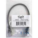 MX66481 Snagless CAT5e Unshielded (UTP) Ethernet Patch Cable, Grey, 1ft.