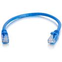 MX66484 Snagless Cat 6 Patch Cable, 1Gb, 1 Foot, Blue