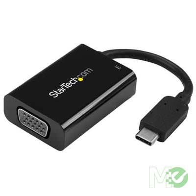MX66562 USB-C to VGA Adapter, Black w/ USB Power Delivery