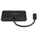 MX66585 USB-C to VGA Multifunction Adapter w/ Power Delivery and USB-A Port, Black