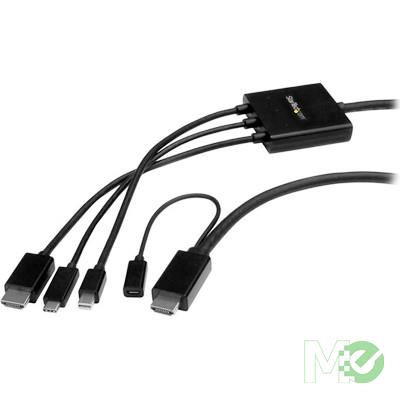 MX66606 USB Type-C, HDMI or Mini DisplayPort to HDMI Converter Cable, 2m / 6.6 Feet