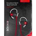 MX67015 BT078 Bluetooth Sport Earbuds, Red