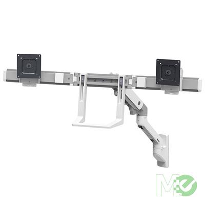 MX67946 HX Dual Monitor Arm Wall Mount, White