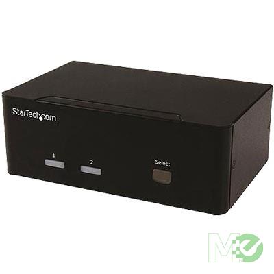 MX68281 2-Port Dual VGA KVM Switch w/ Audio and USB 2.0 Hub 