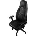 MX68351 ICON Series Real Leather Premium Gaming Chair, Black