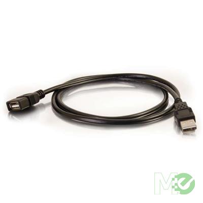 MX68670 USB 2.0 Extension Cable A to A, M/F, Black, 1m