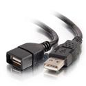 MX68670 USB 2.0 Extension Cable A to A, M/F, Black, 1m