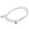 MX68672 USB 2.0 Extension Cable A to A, M/F, White, 2m