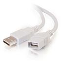 MX68672 USB 2.0 Extension Cable A to A, M/F, White, 2m