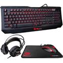 MX68953 Knucker 4 In 1 Gaming Kit w/ Gaming Keyboard, Mouse, Mouse Pad and Headset