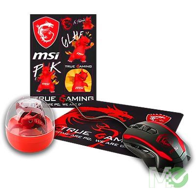 MX70102 GE Series Gaming Bundle Pack w/ Gaming Mouse, Mouse Pad, Lucky Figurine & Lucky Stickers