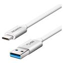 MX70700 USB 3.1 Gen 1 Type-A to Type-C Cable, M/M, Silver, 3Ft