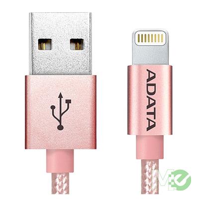 MX70707 Sync & Charge Lightning USB Cable, Rose Gold, 3Ft