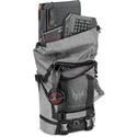 MX70762 Predator Gaming Rolltop Backpack, 15.6in, Grey/Black