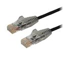 MX71722 Snagless Slim Cat 6 Patch Cable, Black, 3ft.