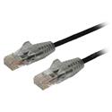 MX71723 Snagless Slim Cat 6 Patch Cable, Black, 6ft.
