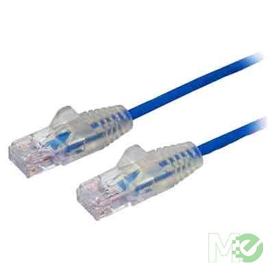 MX71726 Snagless Slim Cat 6 Patch Cable, Blue, 6ft.