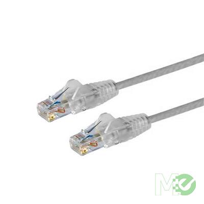 MX71801 Snagless Slim Cat 6 Patch Cable, Gray, 1ft.