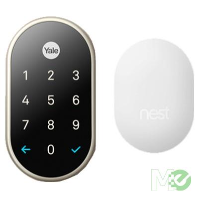 MX71982 x Yale Lock, w/ Nest Connect Wireless Module, Digital Keylock, Satin Nickel