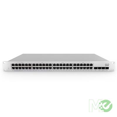 MX72020 MS210-48LP-HW 48-Port Cloud-Managed Stackable Gigabit Switch w/ 4x 1GbE SFP Ports 