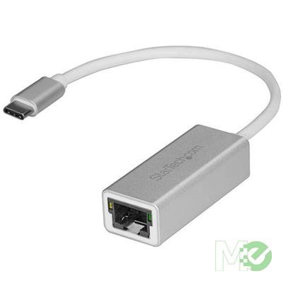 MX72147 USB-C to Gigabit Network Adapter, M/F, Silver
