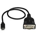 MX72211 USB-C to RS-232 Serial DB9 Adapter Cable, M/M w/ COM Retention