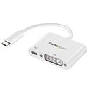 MX72216 USB-C to DVI Adapter w/ USB Power Delivery, White
