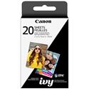 MX72935 ZINK Sticky-Backed Photo Papers for Canon IVY Mini Photo Printers, 2"x3", 20 Sheets 
