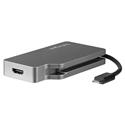 MX73185 4-in-1 4K UHD Multiport Video Adapter, Space Gray w/ VGA, DVI, HDMI, mini DP