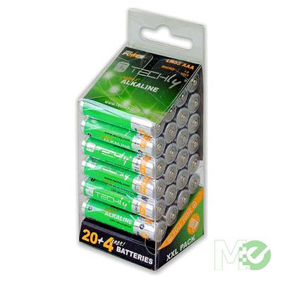 MX73787 AAA Super Alkaline Batteries, 1.5Vdc, 24 Pack